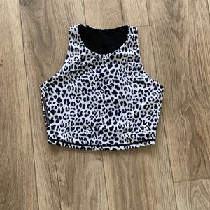 Reversible crop workout tank